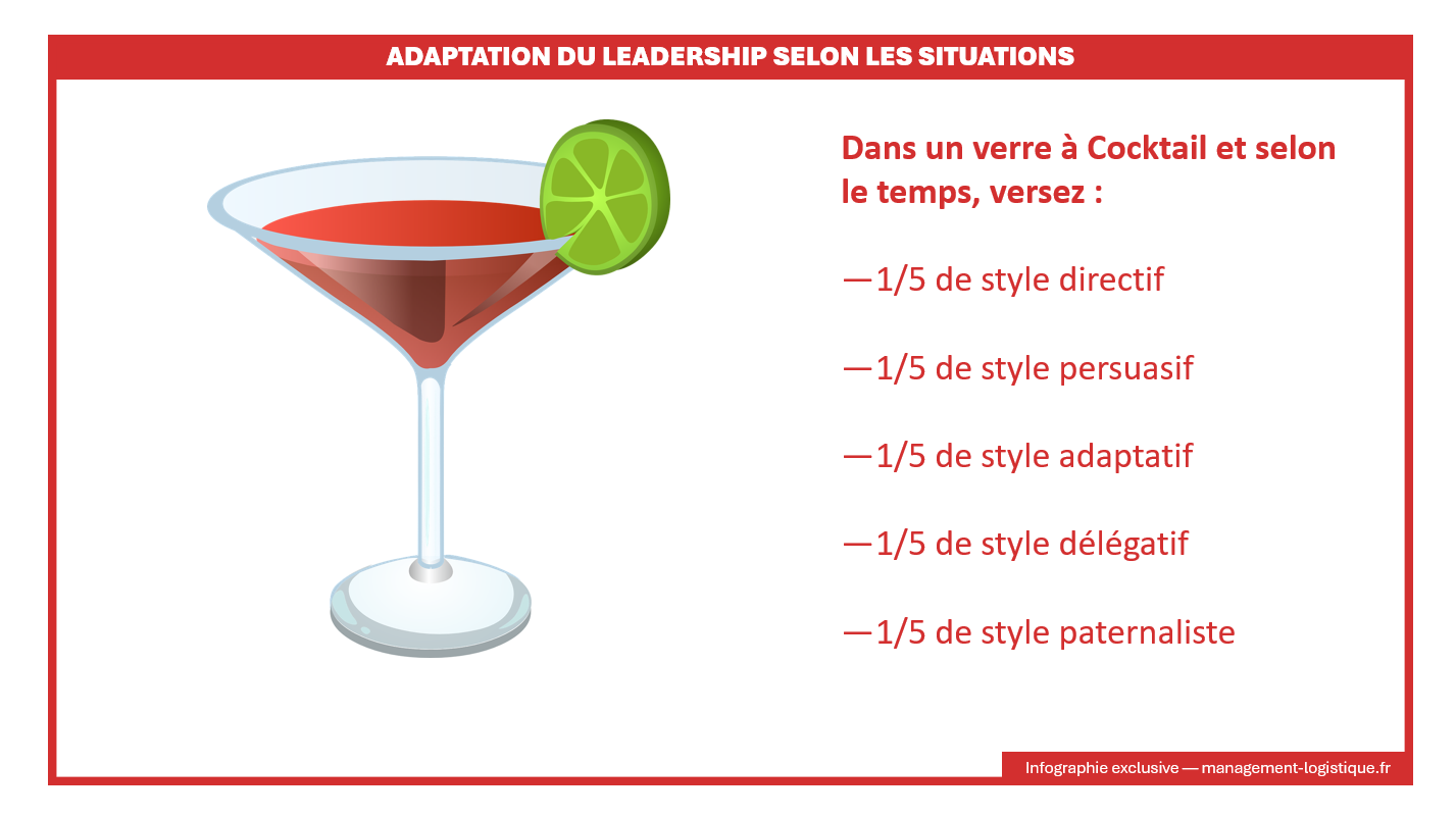 Cocktail des styles de leadership adapté au contexte managérial